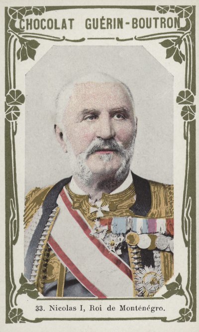Mikołaj I, Roi de Montenegro (kolorowe zdjęcie) autorstwa French School