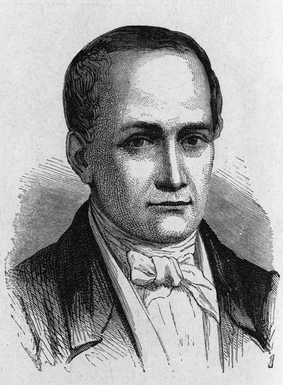 Nicéphore Niepce (1765-1833), francuski wynalazca, pionier fotografii - w „Album de la Science; wybitni naukowcy; Wielkie odkrycia”” 1896. autorstwa French School