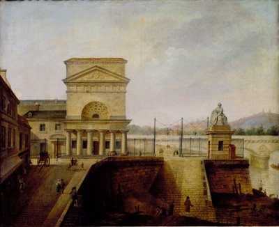 Bariera Normandii, w pobliżu mostu Iena, przed 1860 r. autorstwa French School