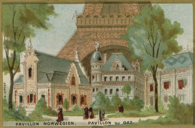 Pawilon norweski i gazowy na Światowych Targach w Paryżu autorstwa French School