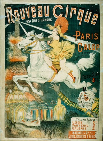 Nowy cyrk, 1889 autorstwa French School