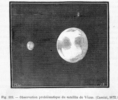 Problematyczna obserwacja satelity Wenus (Cassini autorstwa French School