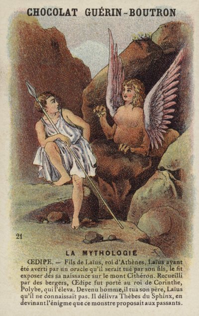 Edyp i Sfinks autorstwa French School
