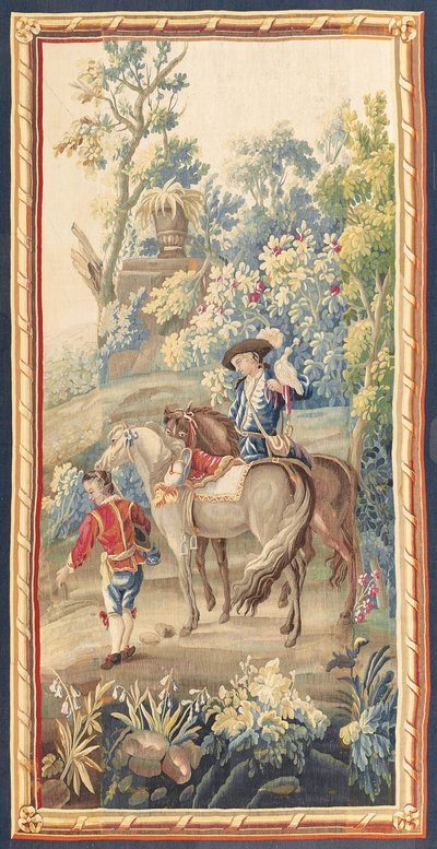 Jeden z pary gobelinów duszpasterskich Ludwika XVI, Aubusson, ok. 1775 autorstwa French School