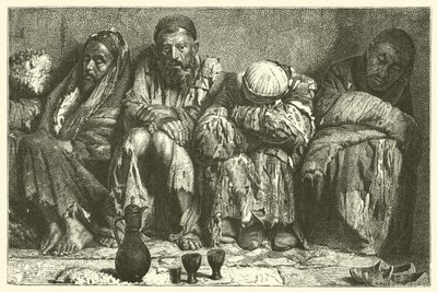 Uzależnieni od opium (grawerowanie) autorstwa French School