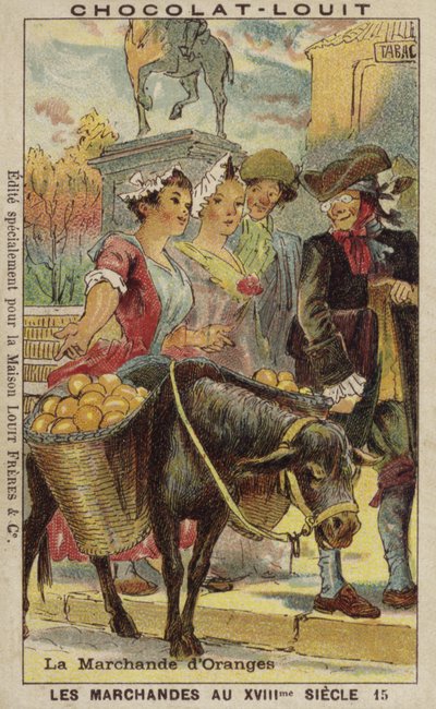 Sprzedawca pomarańczy, XVIII wiek autorstwa French School