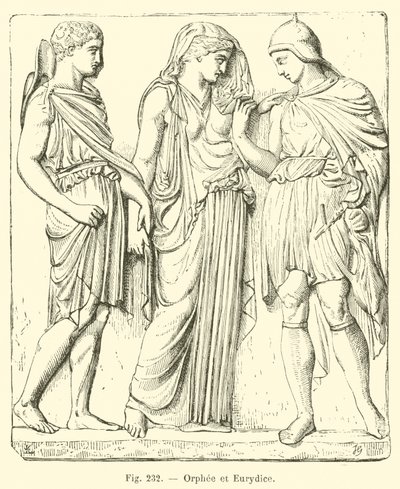Orphee et Eurydice (grafika) autorstwa French School