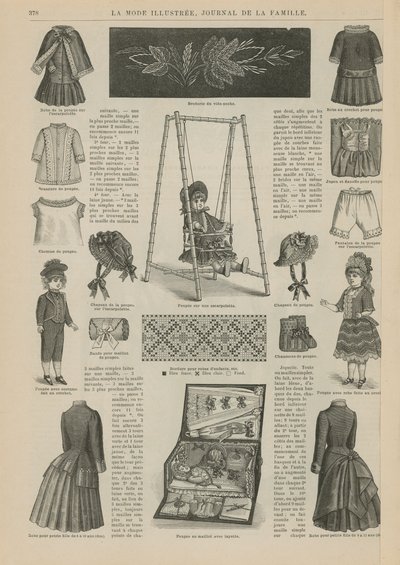 Strona z La Mode Illustree autorstwa French School