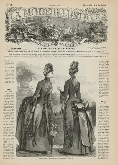 Strona z La Mode Illustree autorstwa French School