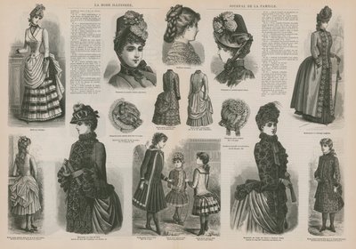 Strona z La Mode Illustree autorstwa French School