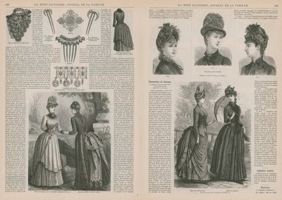 Strona z La Mode Illustree autorstwa French School