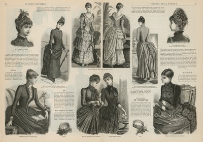 Strona z La Mode Illustree autorstwa French School