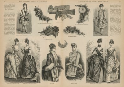 Strona z La Mode Illustree autorstwa French School