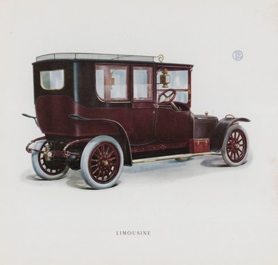 Strona z katalogu Panhard & Levassor (kolor lito) autorstwa French School