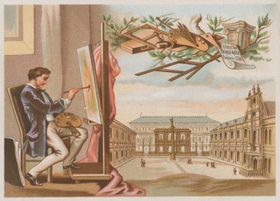 Malarz i Szkoła Sztuk Pięknych, Paryż autorstwa French School