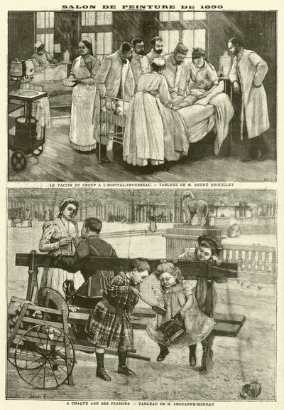 Obrazy wystawione na Salonie Paryskim 1895 (grafika) autorstwa French School