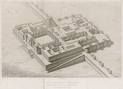 Pałac Sargona Chorsabadu autorstwa French School