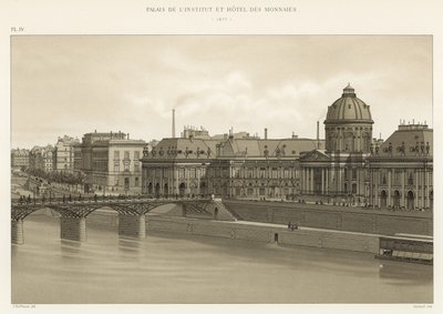 Pałac Instytutu i Hotel des Monnaies, 1877 autorstwa French School