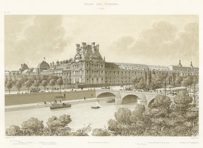 Pałac Tuileries, 1869 autorstwa French School