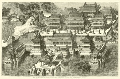 Pałac Letni, Fang-hou-ching-king lub Miejsce Bezkonkurencyjne (rycina) autorstwa French School