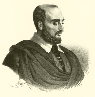 Paolo Caliari, znany jako Paolo Veronese, portret (rycina) autorstwa French School