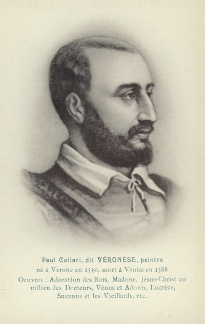 Paolo Veronese, włoski malarz (litografia) autorstwa French School