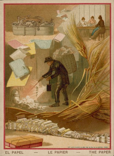 Papier (chromolit) autorstwa French School