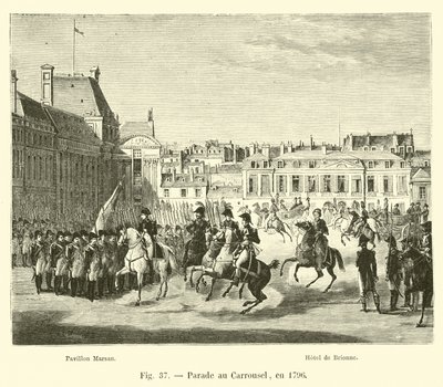 Parada na Karuzeli, 1796 r. autorstwa French School