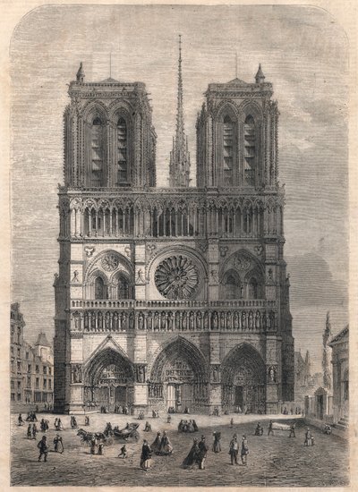 Paryż: Notre Dame. Plan według Eugene