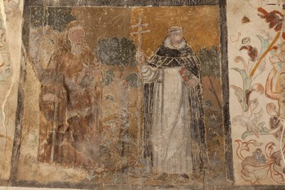 Kościół parafialny (Església de la Mare de Déu de Solers). Wnętrze. Nawy. Malowidła ścienne. Szczegół. XVI wiek (). autorstwa French School