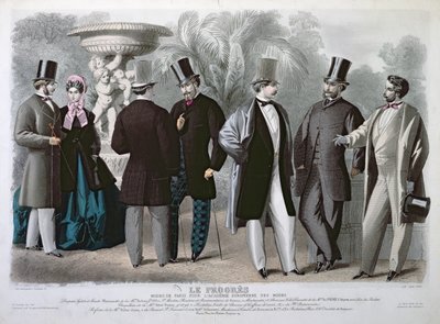 Talerz Parisian Fashion dla Le Progres, czerwiec 1864 (kolor grawerowany) autorstwa French School