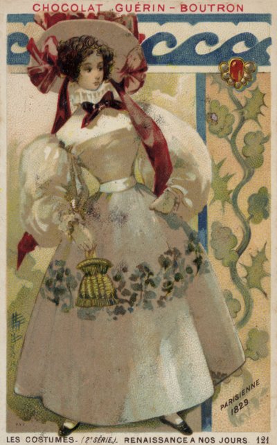 Moda paryska, 1829 autorstwa French School