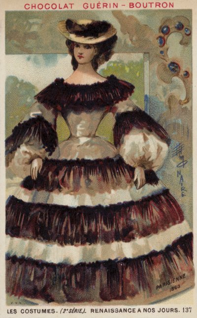 Moda paryska, 1863 autorstwa French School