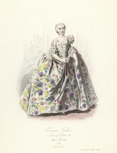 Moda paryska, czas Ludwika XV autorstwa French School