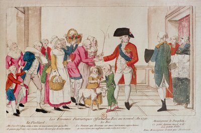 Patriotyczne prezenty noworoczne ofiarowane królowi w 1790 r. autorstwa French School