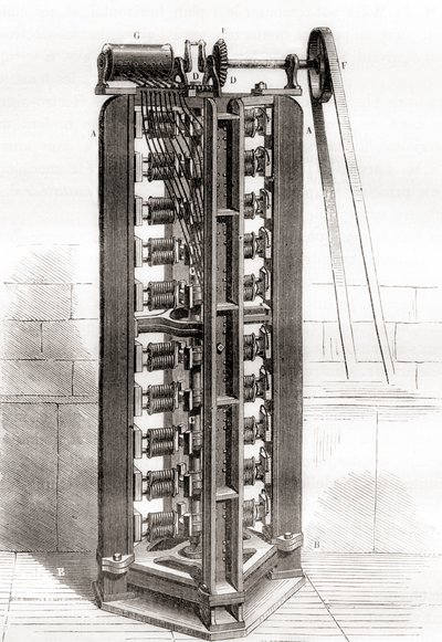 Pionowy silnik elektryczny Paula-Gustave