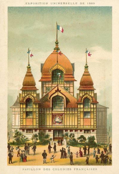Pawilon Kolonii Francuskich, Ekspozycja Universelle 1889, Paryż autorstwa French School