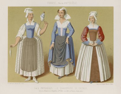 Chłop i pokojówki Saumuru autorstwa French School