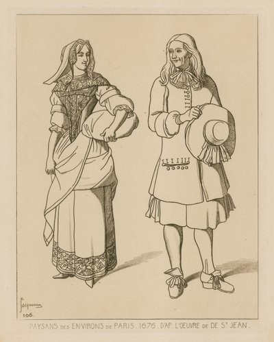 Chłopi w okolicach Paryża, 1676 autorstwa French School