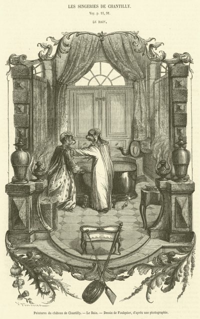Malowidła Château de Chantilly, Le Bain (grafika) autorstwa French School