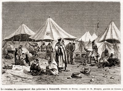Pielgrzymka pokutna do miejsc świętych od 25 kwietnia do 8 czerwca 1882 r. (rycina) autorstwa French School