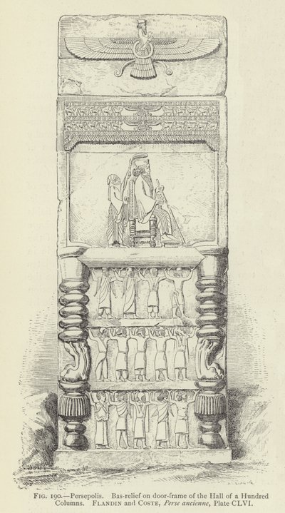 Persepolis, Płaskorzeźba na framugach Sali Stu Kolumn autorstwa French School