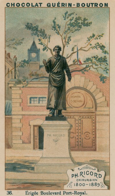 Ph Ricord, chirurg, 1800-1889, Erigee Boulevard Port-Royal autorstwa French School