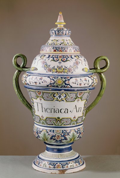 Słoik farmaceutyczny (ceramiczny) autorstwa French School