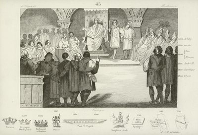 Filip IV z Francji zwołuje Stany Generalne, Luwr, Paryż, 1302 r. autorstwa French School