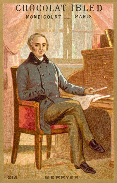 Pierre-Antoine Berryer , francuski adwokat i polityk (chromolitho) autorstwa French School