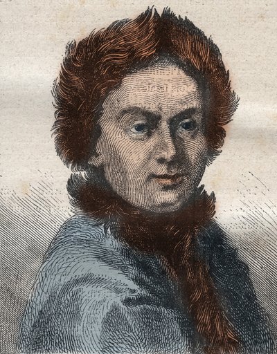 Pierre Louis Moreau de Maupertuis, astronom (1698 - 1759) - ilustracja zaczerpnięta z „The Grands Mariners of the 18th century”” autorstwa French School