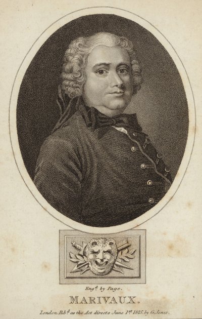 Pierre de Marivaux - francuski powieściopisarz i dramaturg (1688-1763) autorstwa French School