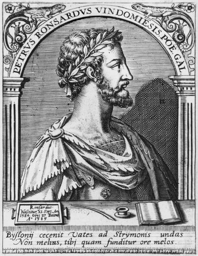 Pierre de Ronsard (1524-85) autorstwa French School