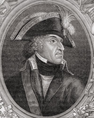Pierre de Ruel (1752-1821) markiz de Beurnonville, z „Histoire de la Revolution Francaise” Louisa Blanca (1811-82) ryty przez Pannemakera (ur.1822) 1847-62 autorstwa French School